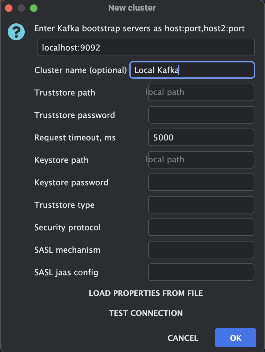 Figura #1: Vista de nuevo cluster