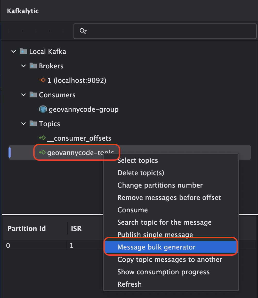 Figura #1: Vista del tópico
